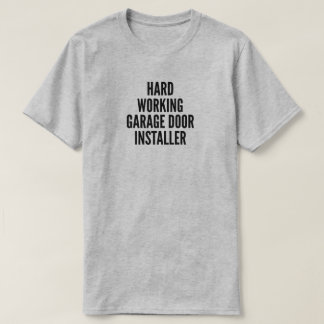 Camiseta del instalador de la puerta del garaje de