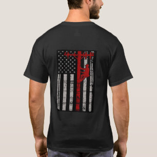 Camiseta del instalador de líneas de B&W