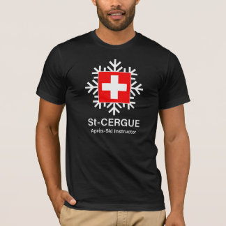 Camiseta del instructor suizo de esquí de Saint-Ce