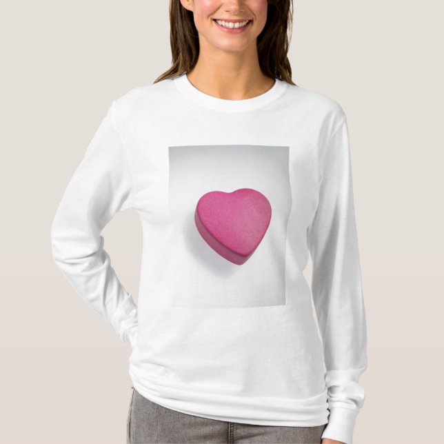 Camiseta Del intento caramelo del corazón otra vez (Anverso)