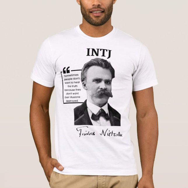 Camiseta del INTJ - Friedrich Nietzsche (Anverso)