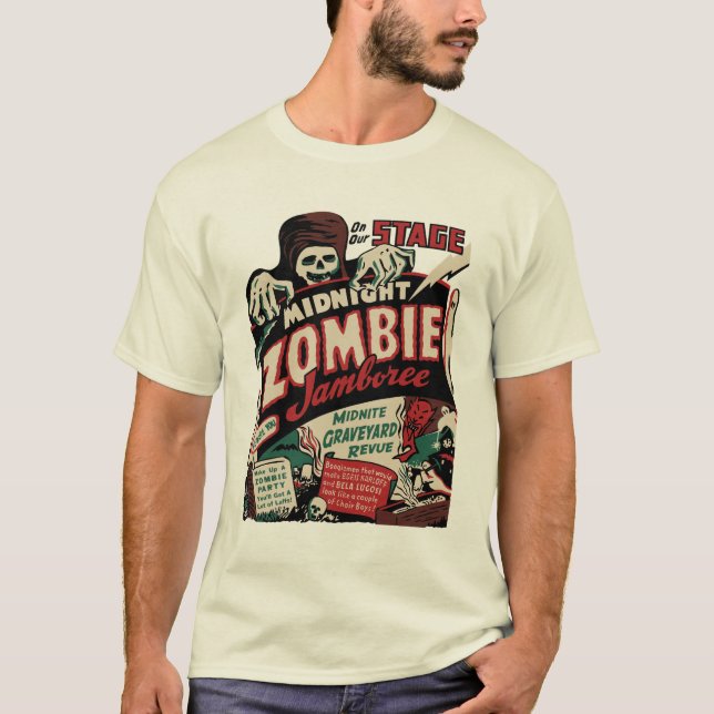 Camiseta del "Jamboree de medianoche del zombi" (Anverso)