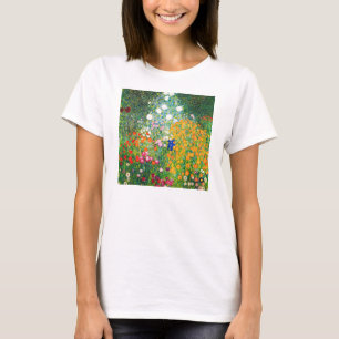 Camiseta del jardín de flores de Gustavo Klimt