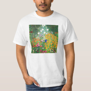 Camiseta del jardín de flores de Gustavo Klimt