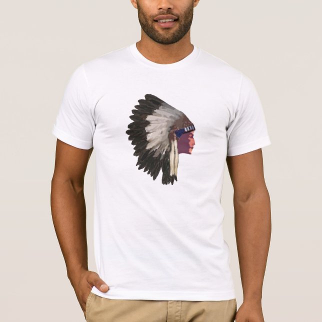 Camiseta del jefe indio del nativo americano (Anverso)