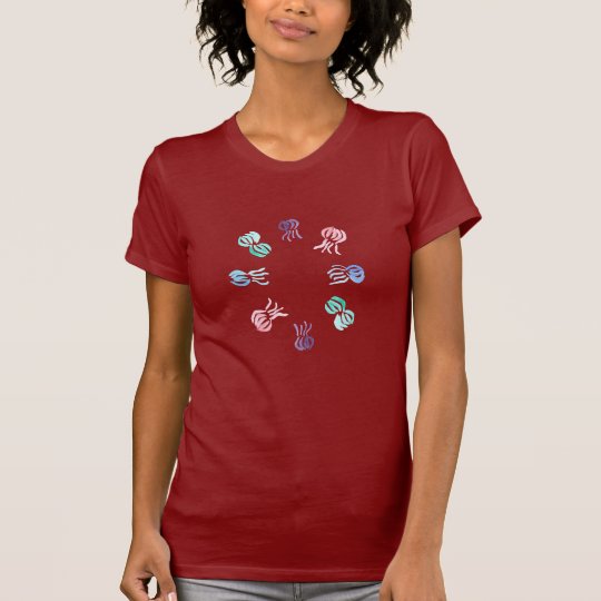 Camiseta del jersey de las mujeres de las medusas