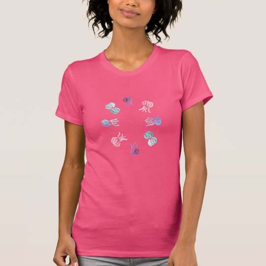 Camiseta del jersey de las mujeres de las medusas