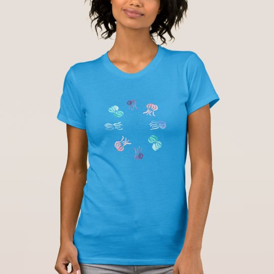 Camiseta del jersey de las mujeres de las medusas