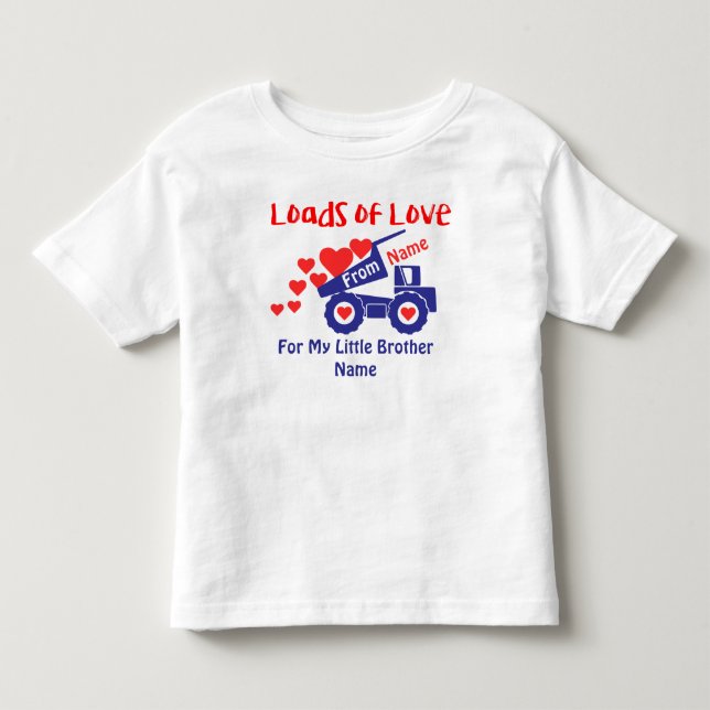 Camiseta del jersey del niño - camión "amor" (Anverso)