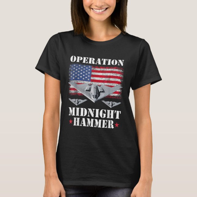Camiseta del Jet Stealth B-2 Operación Martillo de (Anverso)