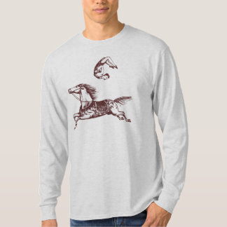 Camiseta del jinete de truco del acróbata del