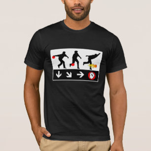 camiseta del juego del tiro de la bola de fuego de