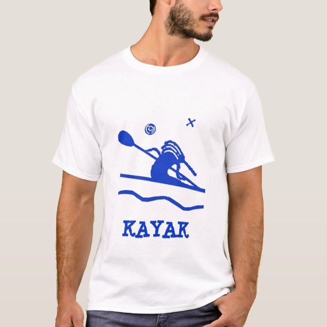 Camiseta del kajak de Kokopelli (Anverso)