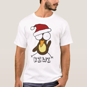 Camiseta del kiwi de Brown Santa