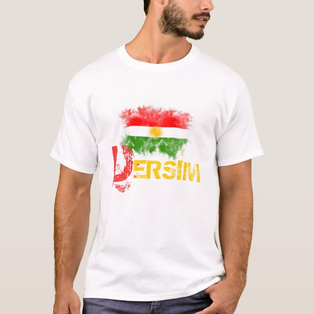 Camiseta del Kurdistan con "DERSIM " (Anverso)