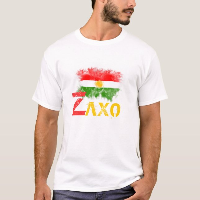 Camiseta del Kurdistan con "ZAXO " (Anverso)