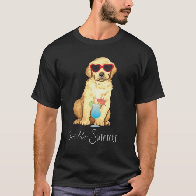 Camiseta del Laboratorio Amarillo de Verano (Anverso)