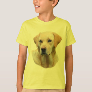Camiseta del laboratorio del amarillo del amigo