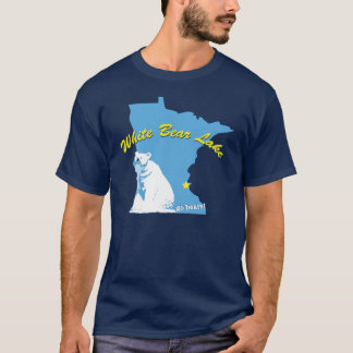 Camiseta del lago bear blanco