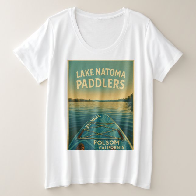 Camiseta del lago Natoma Paddlers (Anverso del diseño)