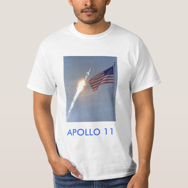 camiseta del lanzamiento de Apolo 11 (Anverso)