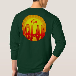 Camiseta del lema de energía solar