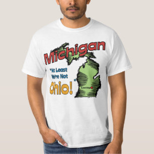 Camiseta ~ del lema de Michigan MI LOS E.E.U.U. por lo