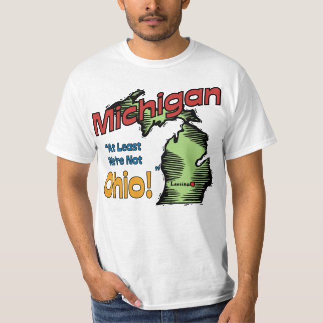 Camiseta ~ del lema de Michigan MI LOS E.E.U.U. por lo (Anverso)