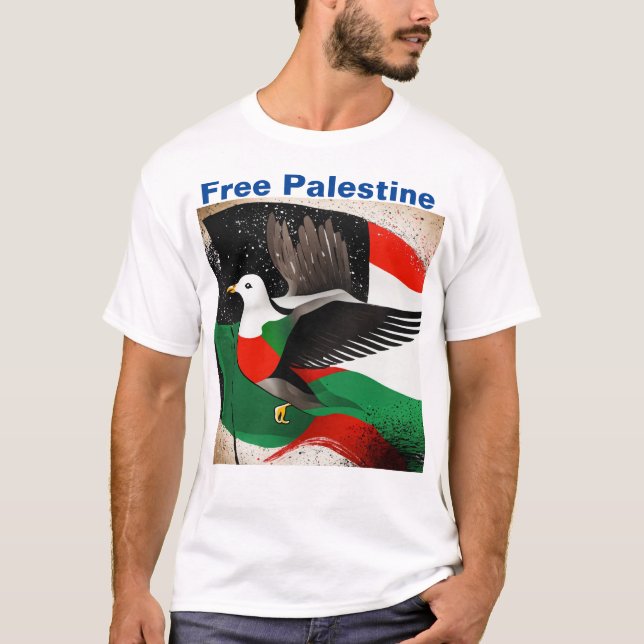 Camiseta del lema de Palestina Libre (Anverso)