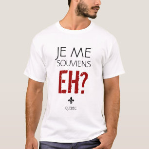 Camiseta del lema de Quebec