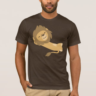 Camiseta del león del dibujo animado de la siesta
