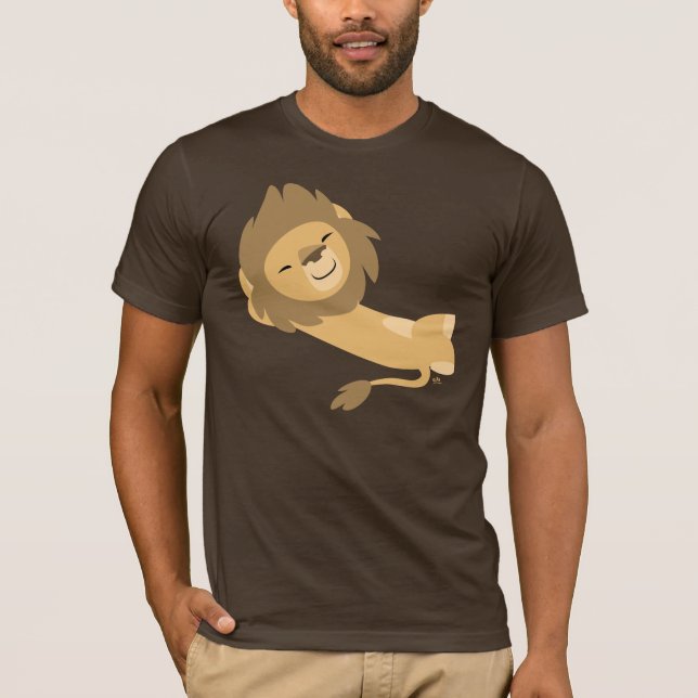 Camiseta del león del dibujo animado de la siesta (Anverso)