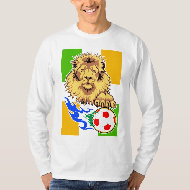 Camiseta del león del fútbol del d'Ivoire del (Anverso)