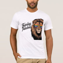 Camiseta del León del Orgullo Fausto y sin miedo