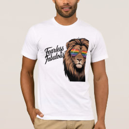 Camiseta del León del Orgullo Fausto y sin miedo