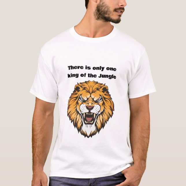 Camiseta del León Rey de la Jungla (Anverso)