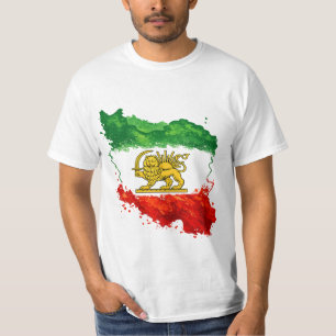 Camiseta del León y Sol de Irán   Persa Shir o Kho