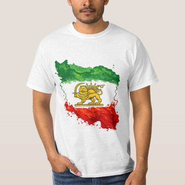 Camiseta del León y Sol de Irán | Persa Shir o Kho (Anverso)