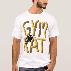 Camiseta del levantamiento de pesas de la rata del