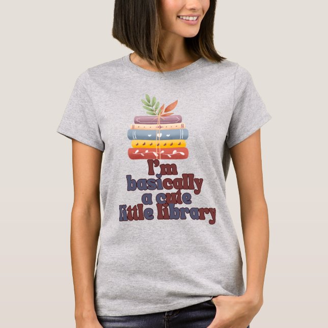 camiseta del libro divertido, en mi camiseta de la (Anverso)