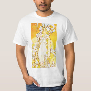 Camiseta del lirio de Alfonso Mucha