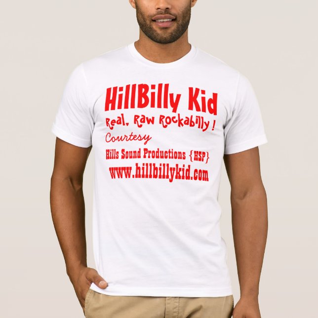 Camiseta del llano del niño del HillBilly (Anverso)
