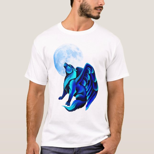Camiseta del lobo de la fantasía (Anverso)