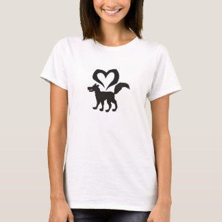 Camiseta ♥ del lobo del ♥