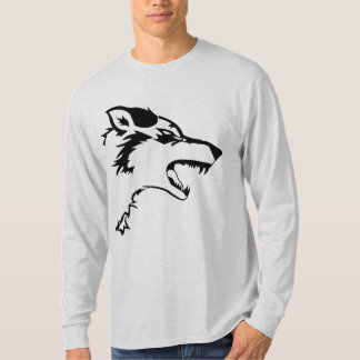 Camiseta del lobo del arte