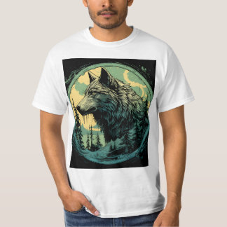 Camiseta del lobo del espíritu salvaje - Anima sil