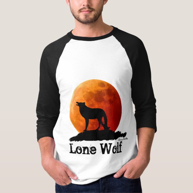 Camiseta del lobo solitario (Anverso)