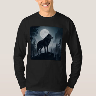 camiseta del lobo y la luna