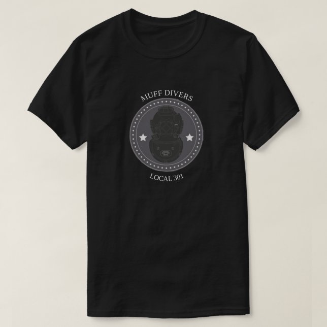 Camiseta del Local 301 de los buceadores del (Diseño del anverso)