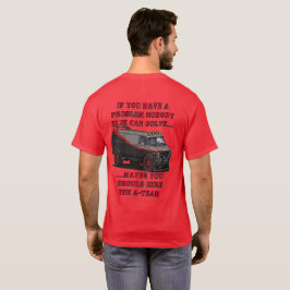 camiseta del logo de A-Team con furgoneta